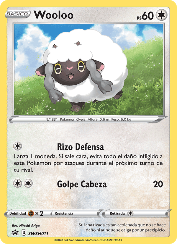 Wooloo, carta SWSH011 di Cartas de promoción ESES