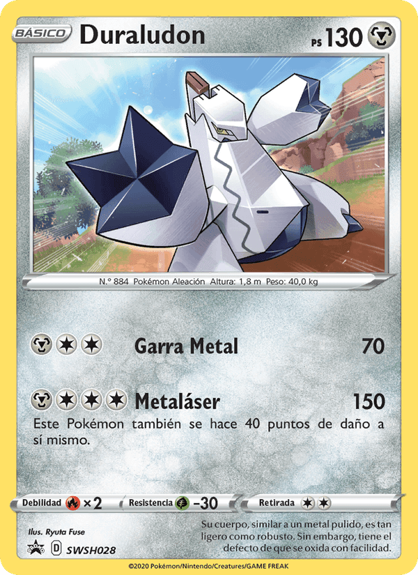 Duraludon, carta SWSH028 di Cartas de promoción ESES