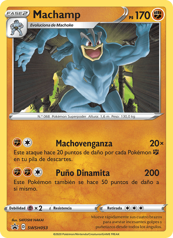 Machamp, carta SWSH053 di Cartas de promoción ESES
