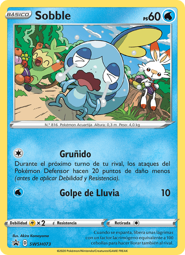 Sobble, carta SWSH073 de Cartas de promoción ESES