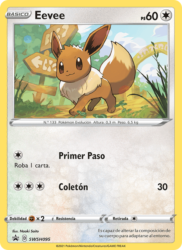 Eevee, carta SWSH095 de Cartas de promoción ESES
