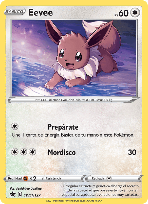 Eevee, carta SWSH127 di Cartas de promoción ESES