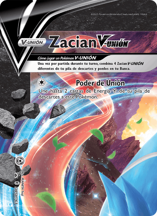 Zacian V-UNIÓN, card SWSH163 from Cartas de promoción ESES