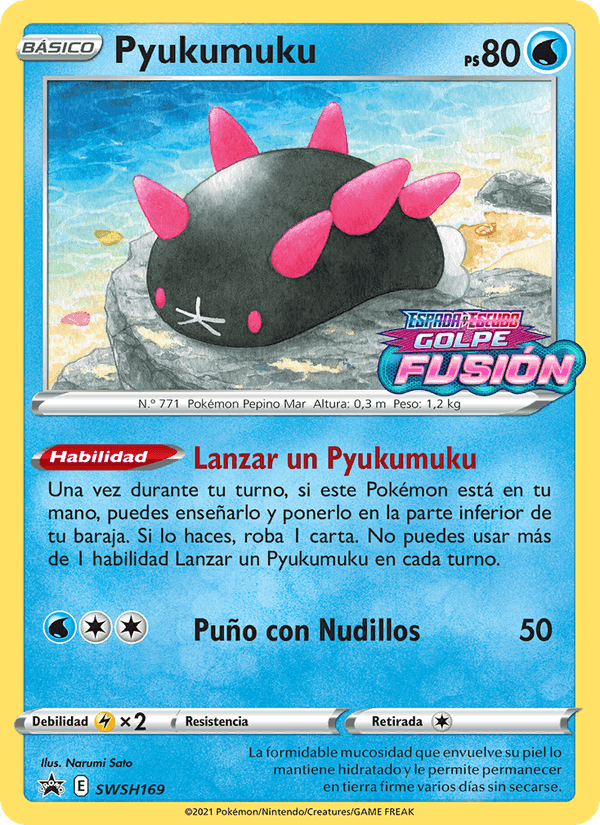Pyukumuku, carta SWSH169 di Cartas de promoción ESES