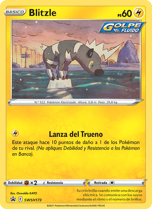 Blitzle, card SWSH173 from Cartas de promoción ESES