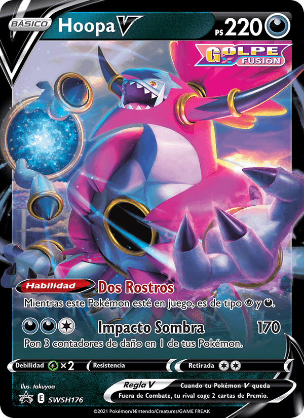 Hoopa V, carta SWSH176 di Cartas de promoción ESES