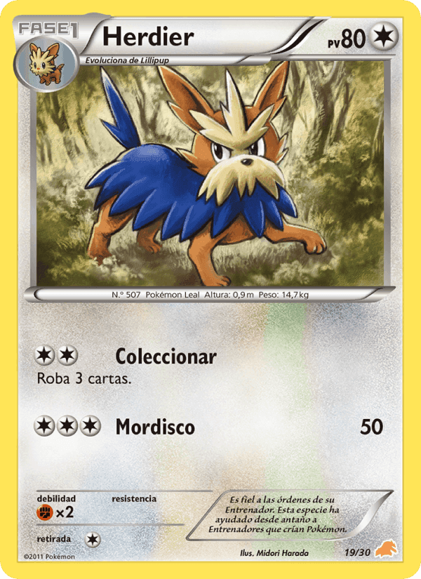 Herdier, carta 19 de Kit de Entrenador BW (Excadrill)