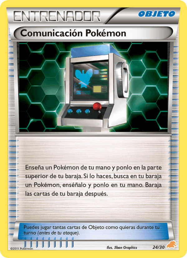 Comunicación Pokémon, carta 24 de Kit de Entrenador BW (Excadrill)