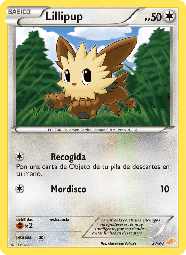 Lillipup, carta 27 de Kit de Entrenador BW (Excadrill)