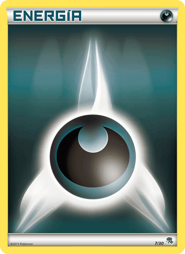 Energía Oscura, carta 7 di Kit de Entrenador XY (Pikachu Enmascarada)
