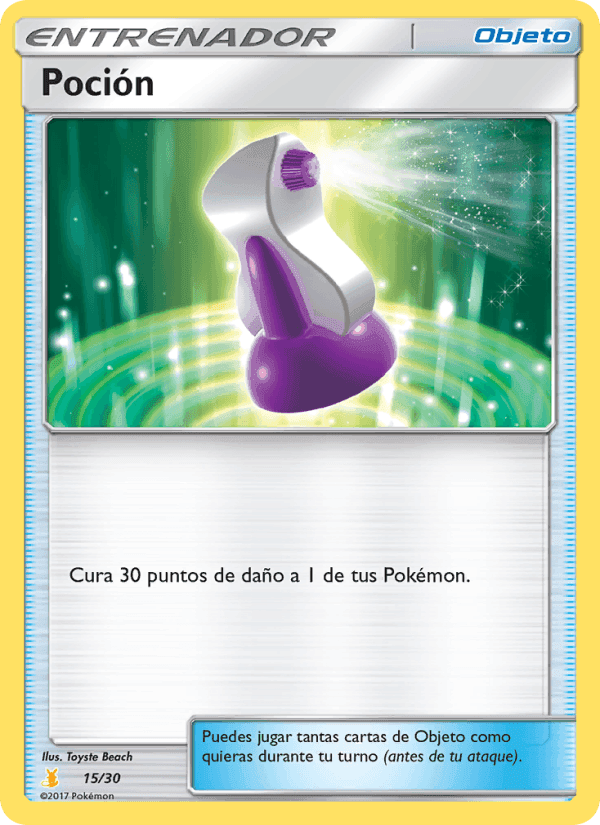 Poción, card 15 from Kit de Entrenador Sol y Luna (Raichu de Alola)