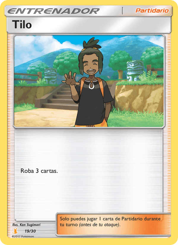 Tilo, carta 19 di Kit de Entrenador Sol y Luna (Raichu de Alola)
