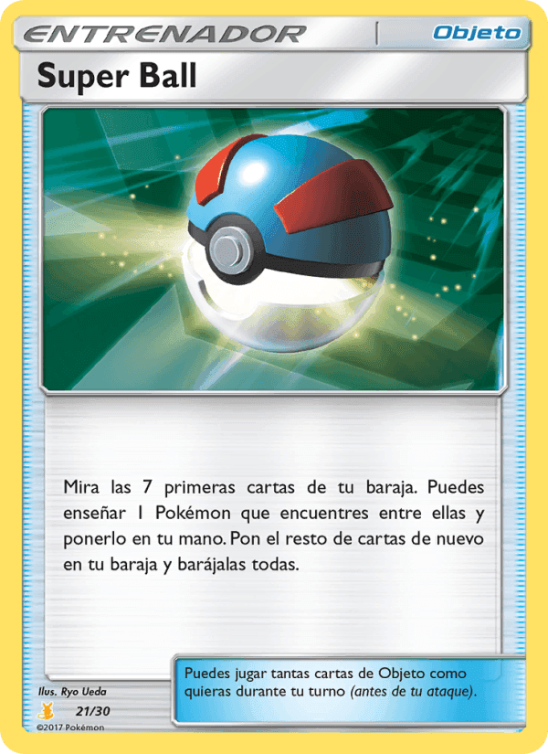 Super Ball, carta 21 di Kit de Entrenador Sol y Luna (Raichu de Alola)