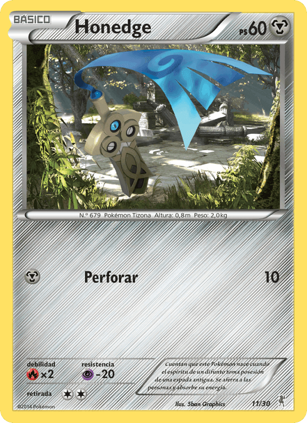 Honedge, carta 11 de Kit de Entrenador XY (Bisharp)