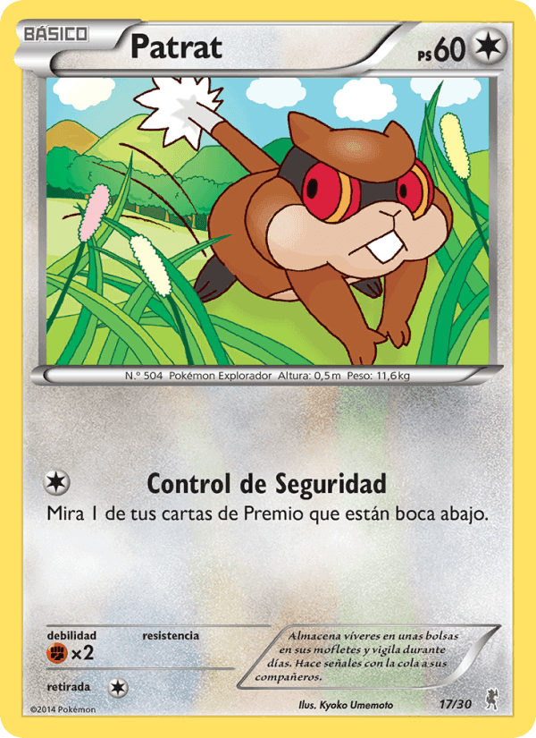 Patrat, carta 17 de Kit de Entrenador XY (Bisharp)