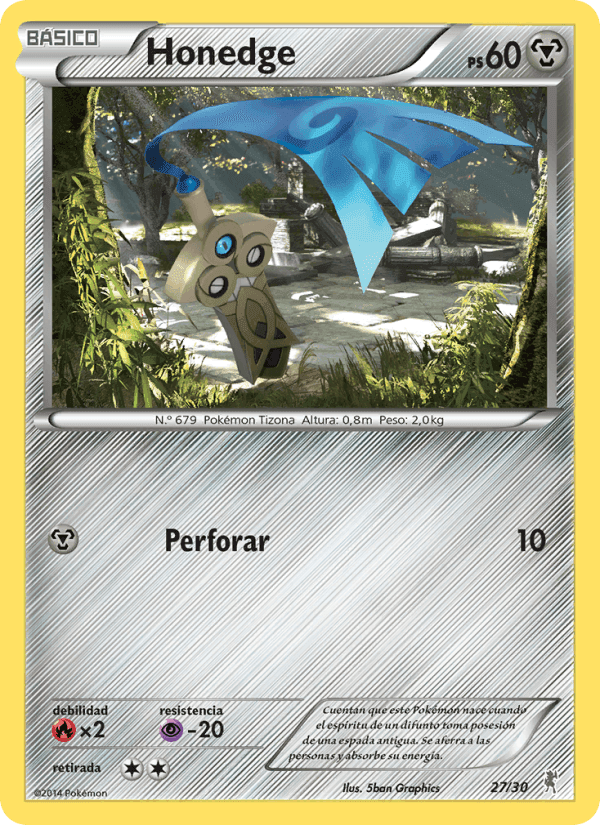 Honedge, carta 27 de Kit de Entrenador XY (Bisharp)