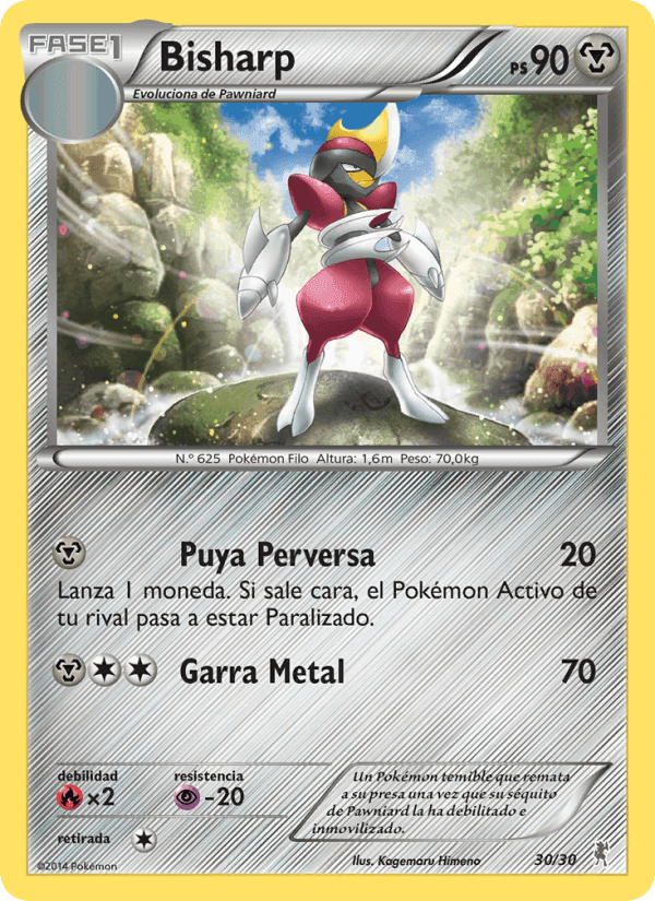 Bisharp, card 30 from Kit de Entrenador XY (Bisharp)