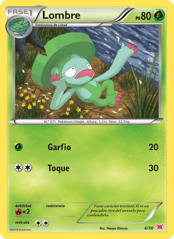Lombre, carta 6 de Kit de Entrenador XY (Latias)