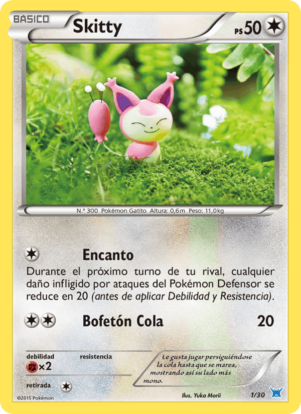 Skitty, carta 1 de Kit de Entrenador XY (Latios)