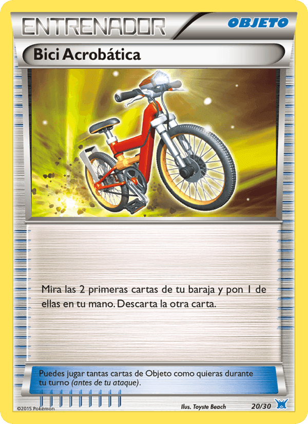 Bici Acrobática, carta 20 de Kit de Entrenador XY (Latios)