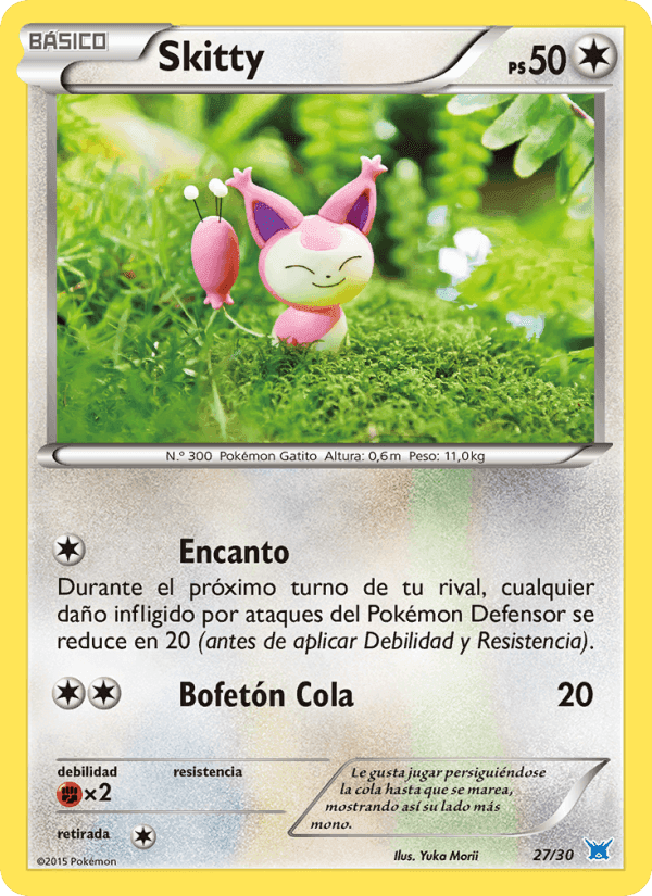 Skitty, carta 27 de Kit de Entrenador XY (Latios)