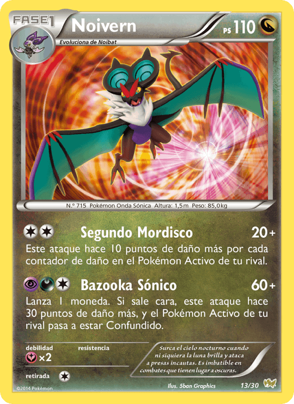 Noivern, card 13 from Kit de Entrenador XY (Noivern)