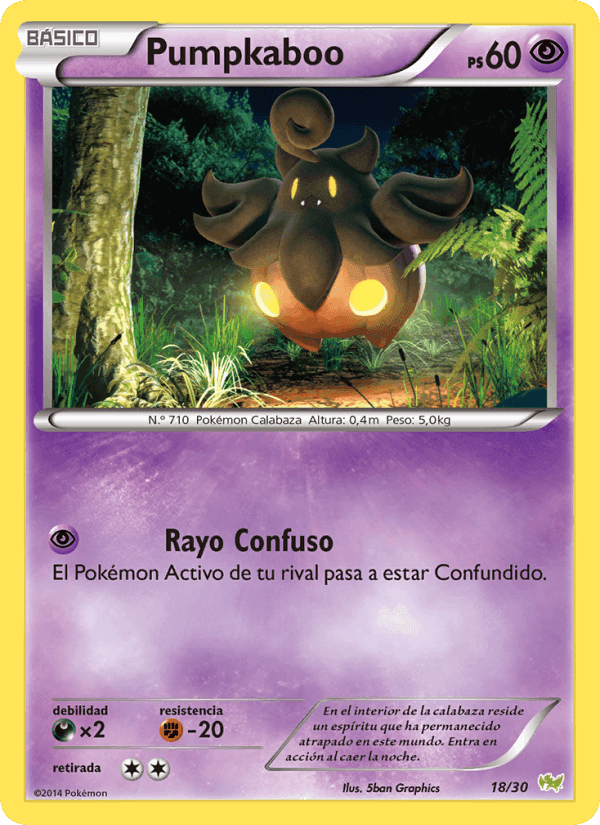 Pumpkaboo, card 18 from Kit de Entrenador XY (Noivern)