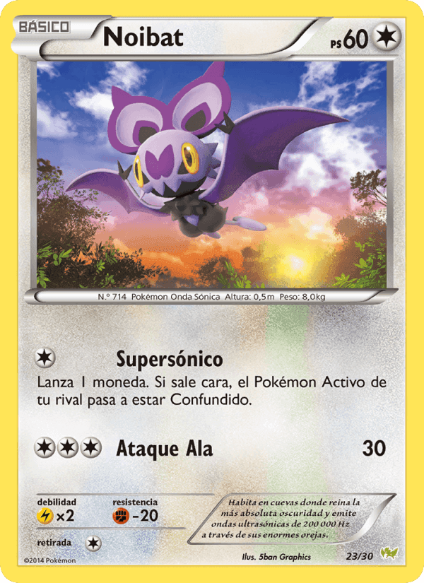 Noibat, carta 23 de Kit de Entrenador XY (Noivern)