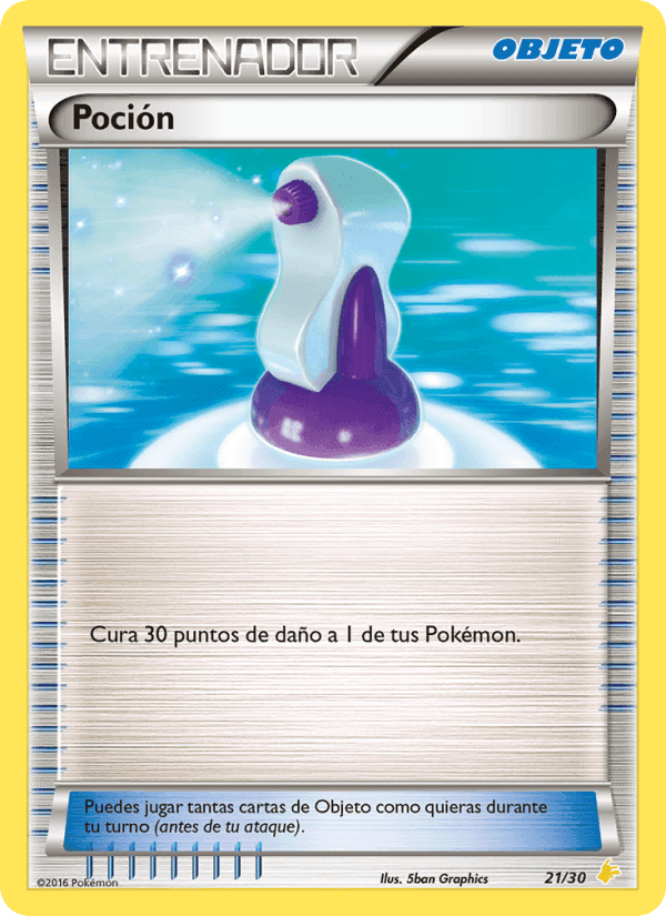 Poción, card 21 from Kit de Entrenador XY (Pikachu Enmascarada)