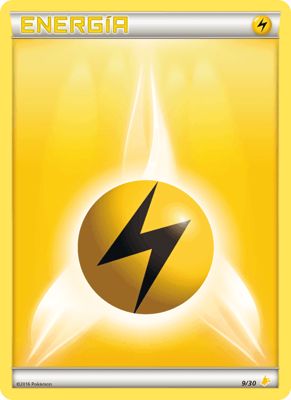 Kit de Entrenador XY (Pikachu Enmascarada) の 9 番、Energía Rayo