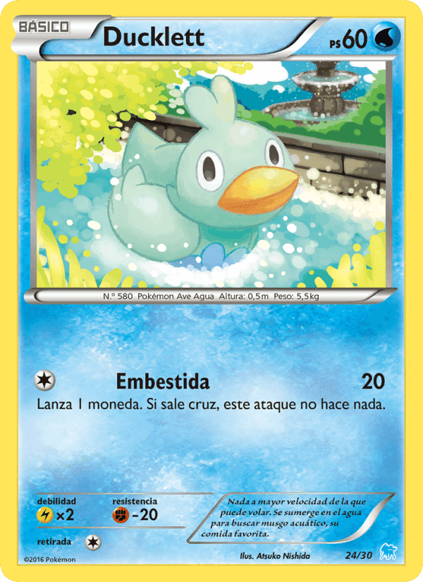 Kit de Entrenador XY (Suicune) の 24 番、Ducklett