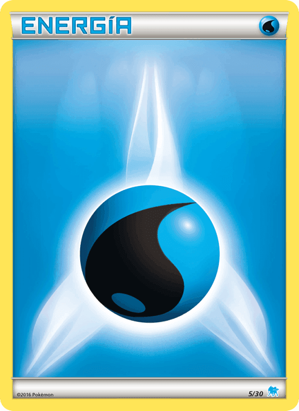 Energía Agua, carta 5 de Kit de Entrenador XY (Suicune)