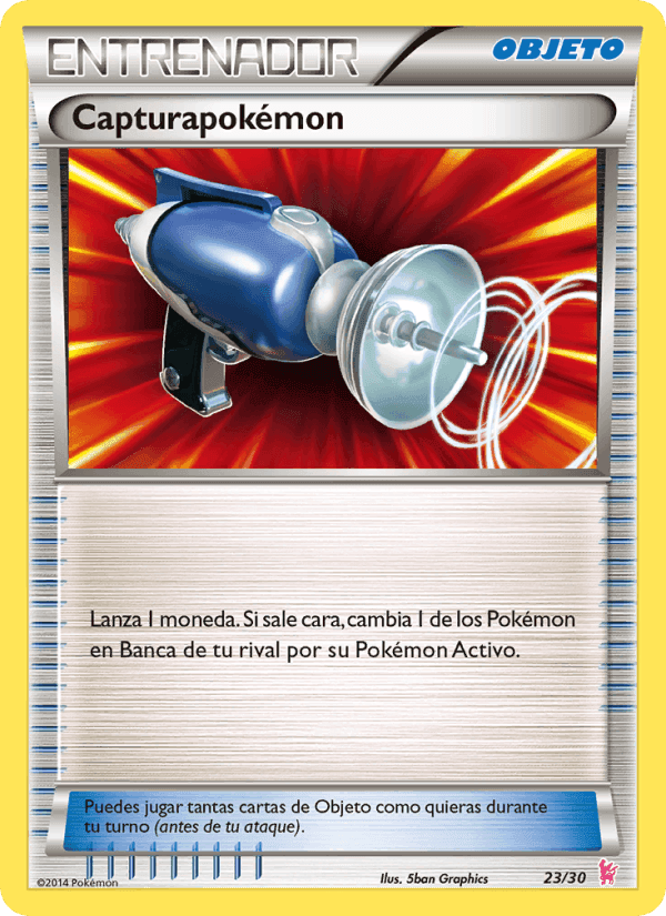 Capturapokémon, carta 23 di Kit de Entrenador XY (Pikachu Enmascarada)