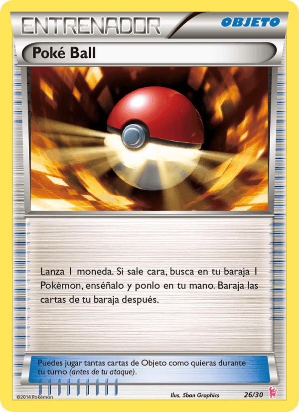 Poké Ball, carte 26 de Kit de Entrenador XY (Pikachu Enmascarada)