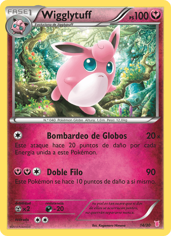 Wigglytuff, carta 14 de Kit de Entrenador XY (Wigglytuff)