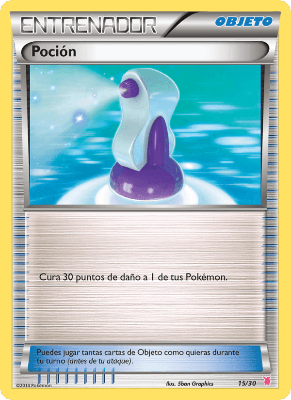 Poción, carta 15 de Kit de Entrenador XY (Wigglytuff)