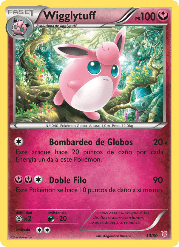 Wigglytuff, card 30 from Kit de Entrenador XY (Wigglytuff)