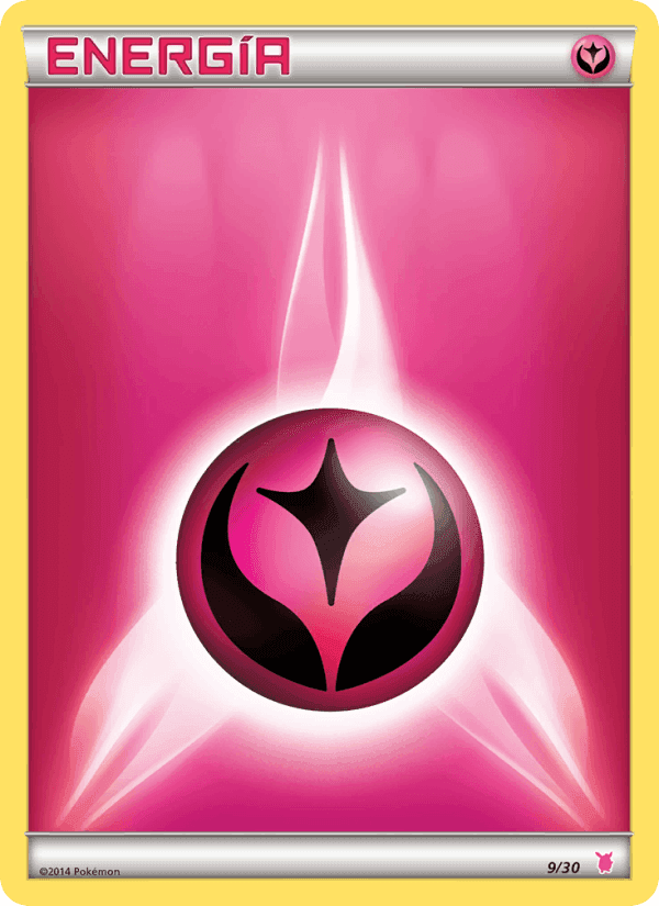 Energía Hada, carta 9 de Kit de Entrenador XY (Wigglytuff)