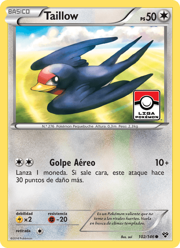Taillow, card 102 from XY