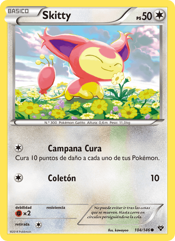 Skitty, card 104 from XY