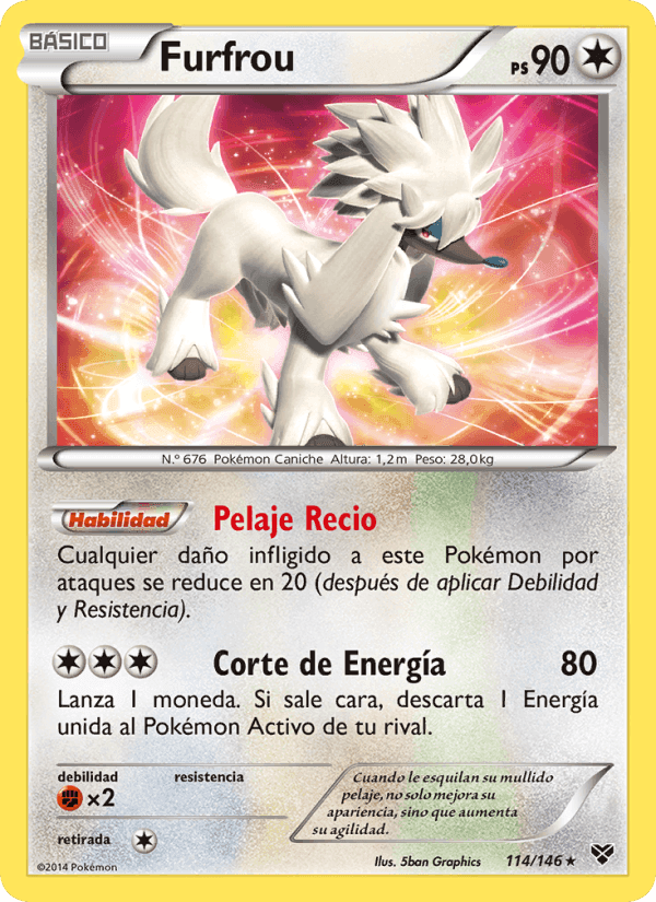 Furfrou, card 114 from XY