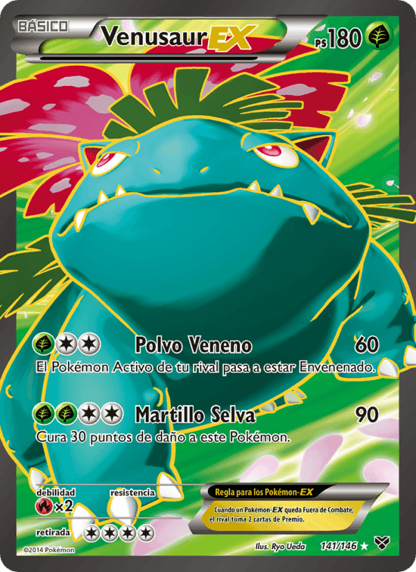 Venusaur EX, card 141 from XY