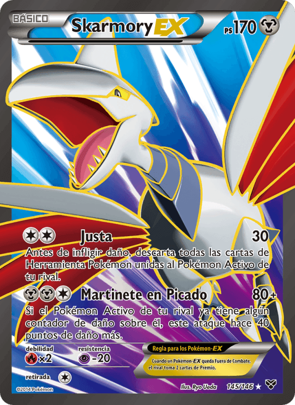 Skarmory EX, carta 145 de XY