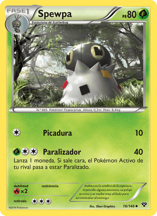 Spewpa, carta 16 de XY