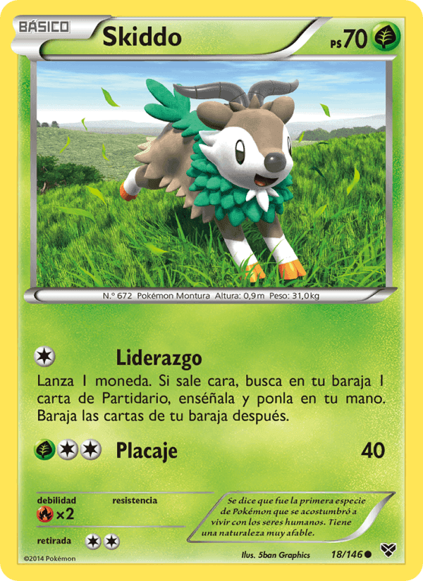Skiddo, carta 18 de XY