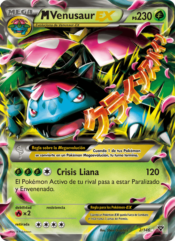 M Venusaur EX, carta 2 de XY