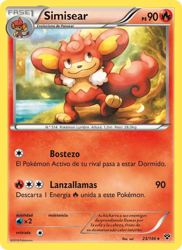 Simisear, carta 23 de XY