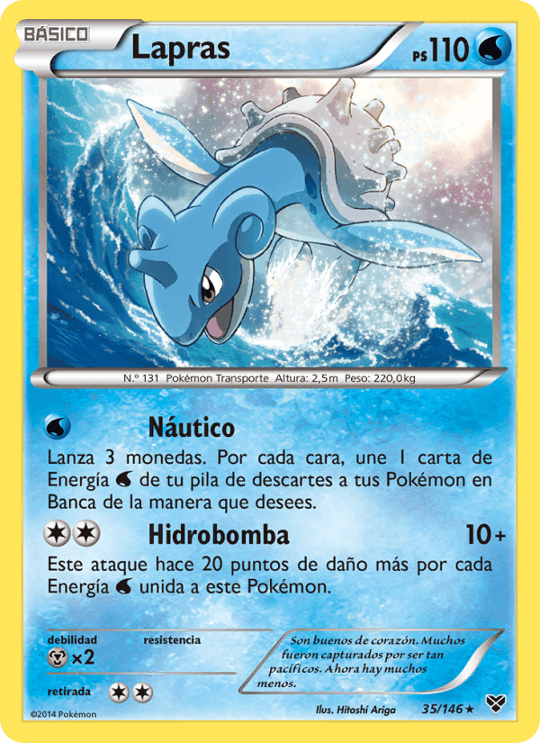 Lapras, card 35 from XY