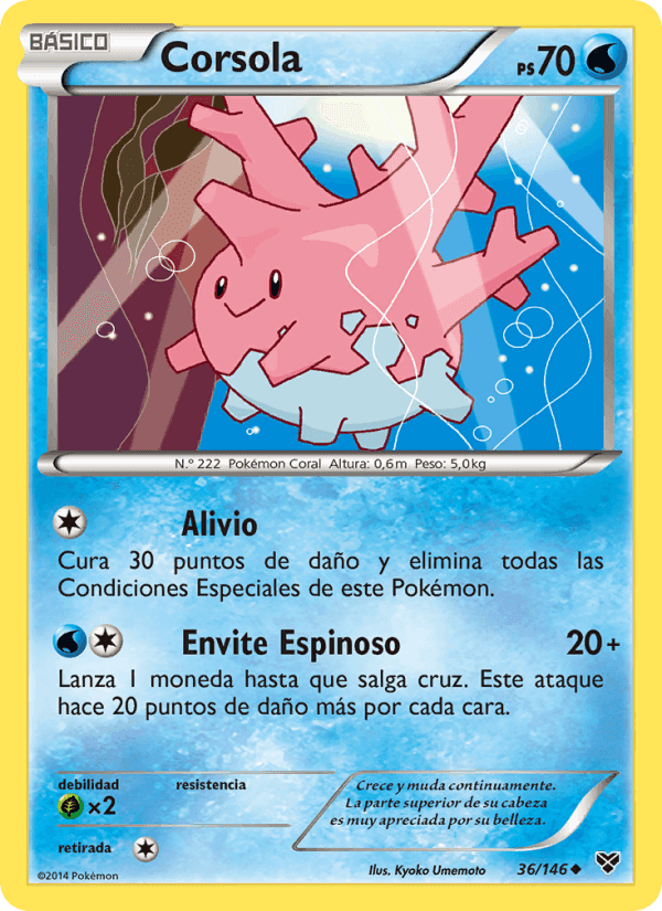 Corsola, carta 36 de XY