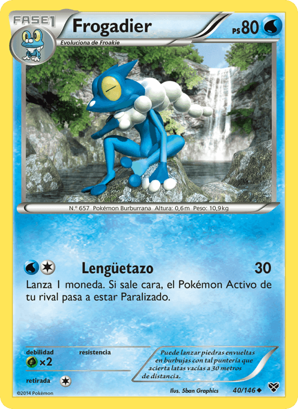 Frogadier, carta 40 di XY